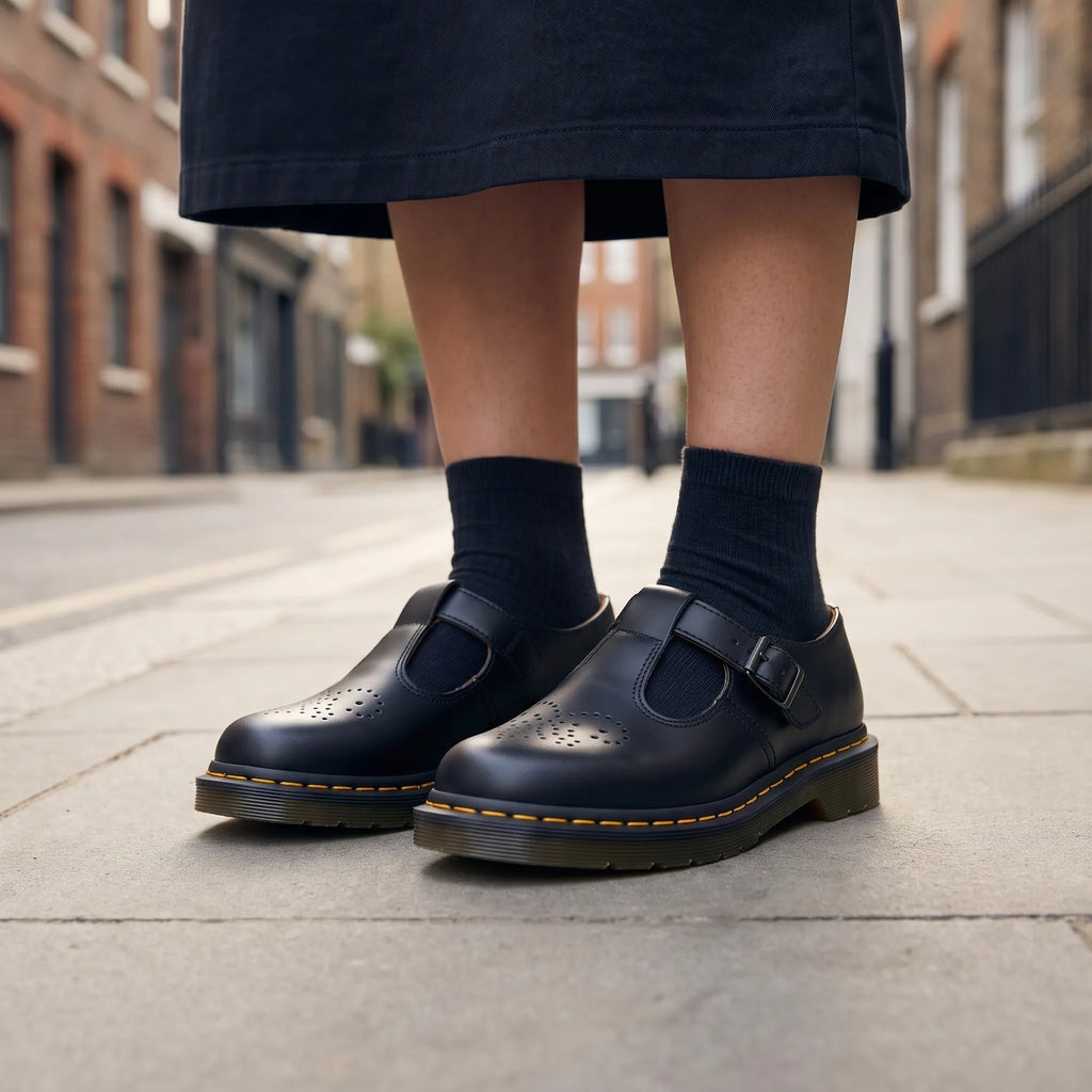 Double Buckle Mary Jane Shoes