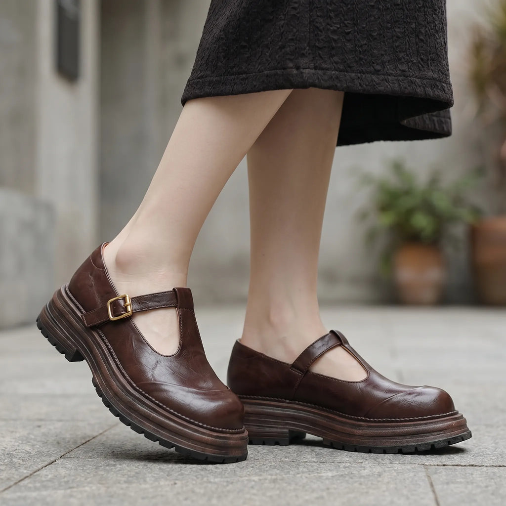 T-Strap Platform Mary Janes