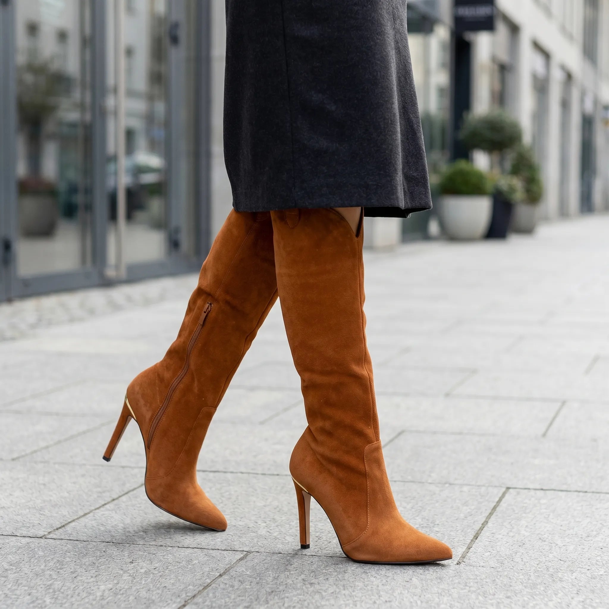 Stiletto Knee High Boots