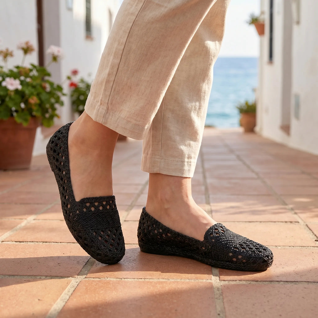 Woven Cutout Flats