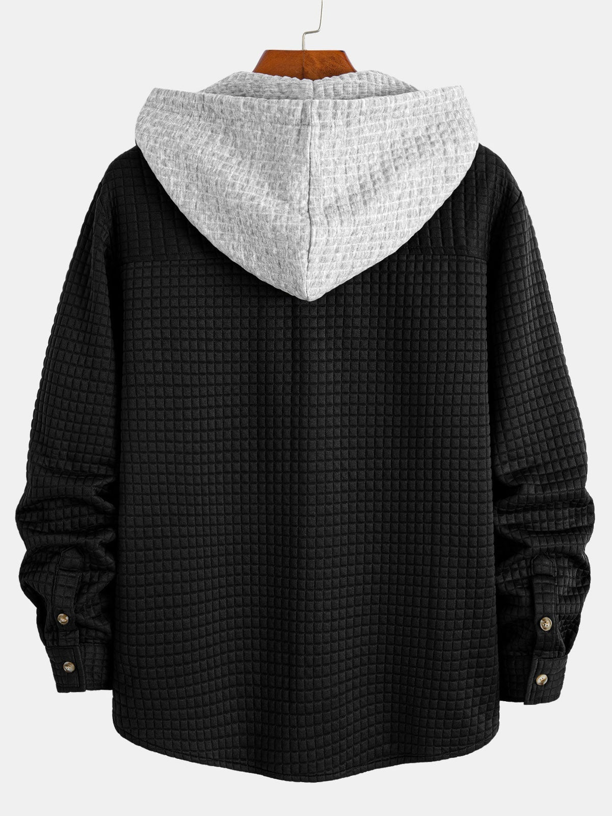 Men's Waffle Hooded Shirt and Jogger Set