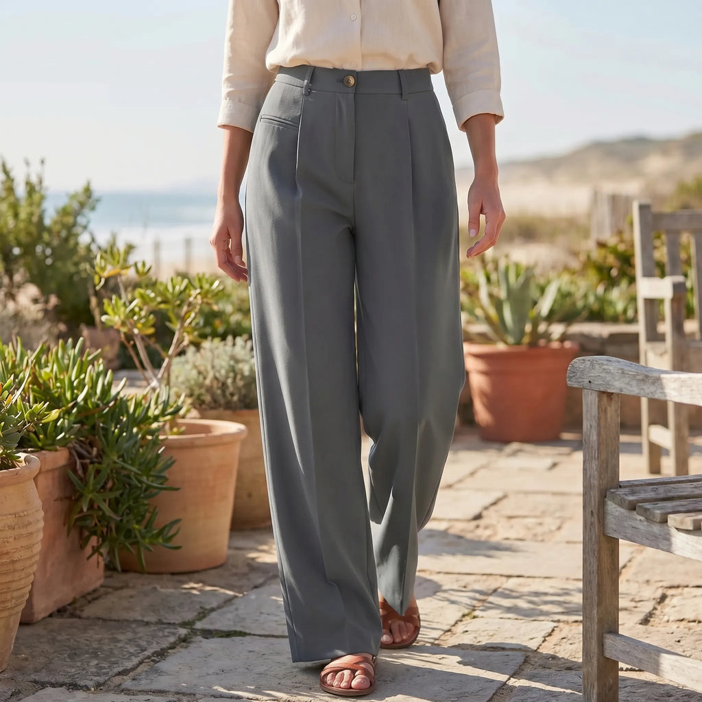 Women's Pleated Palazzo Pants Wide Leg