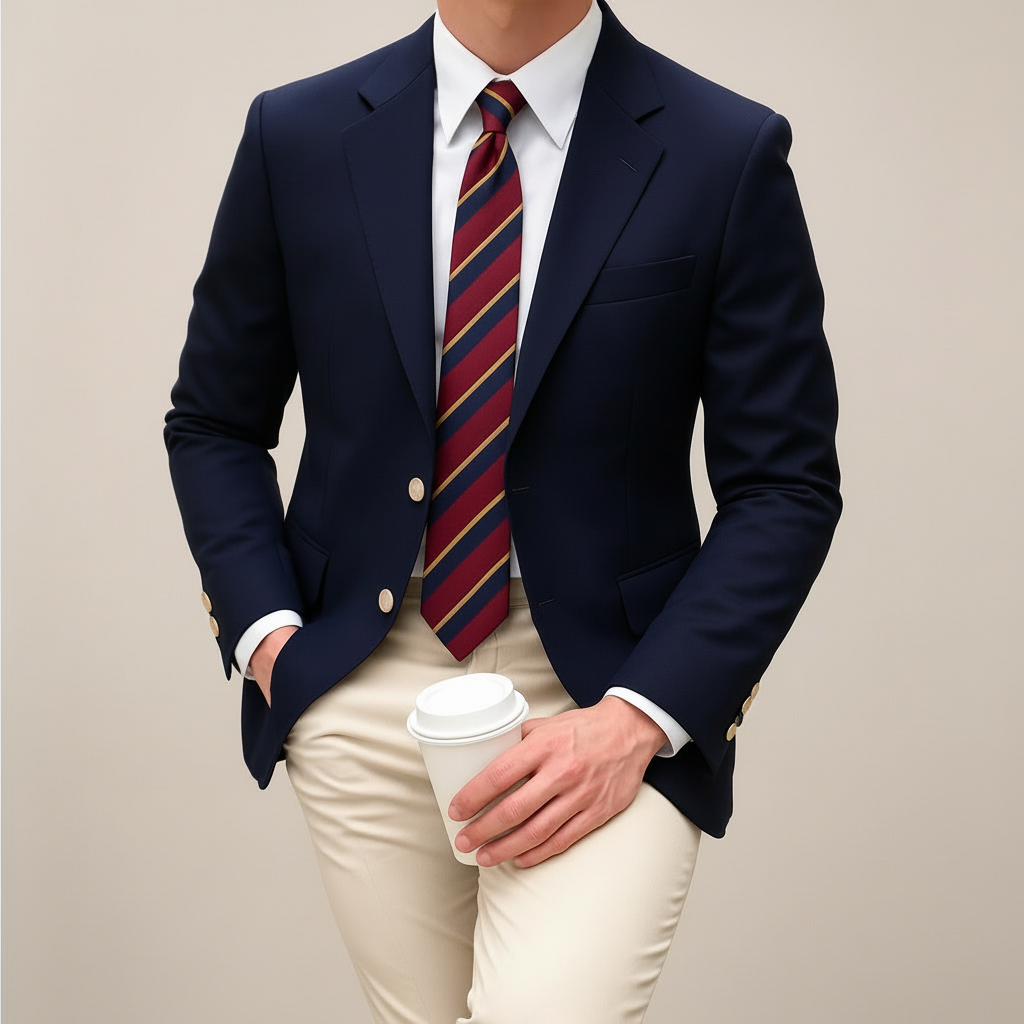 Men's Tailored Two Button Blazer