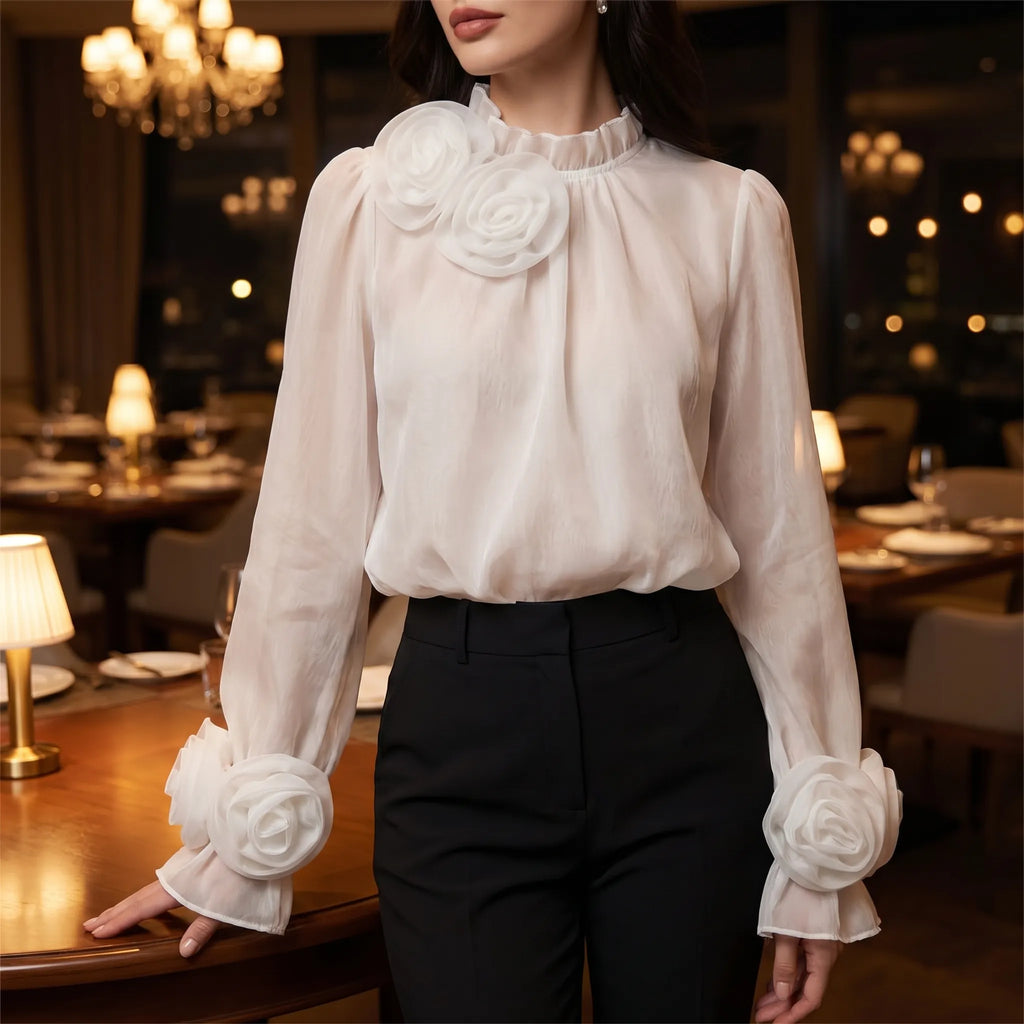 3D Rose Blouse