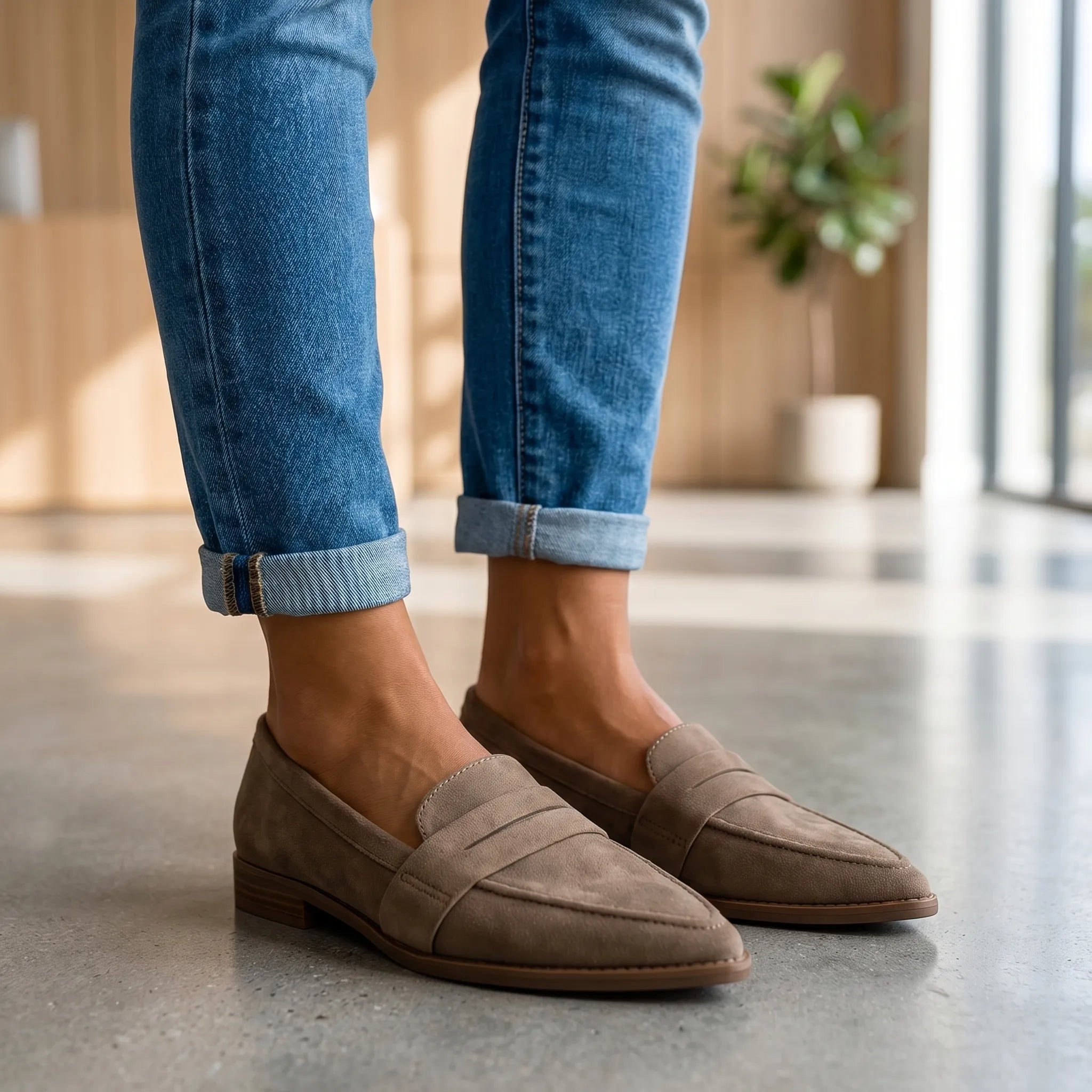 Pointed Toe Work Loafers