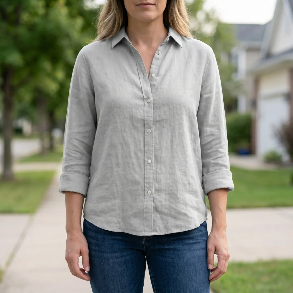 Summer Button Down Blouse