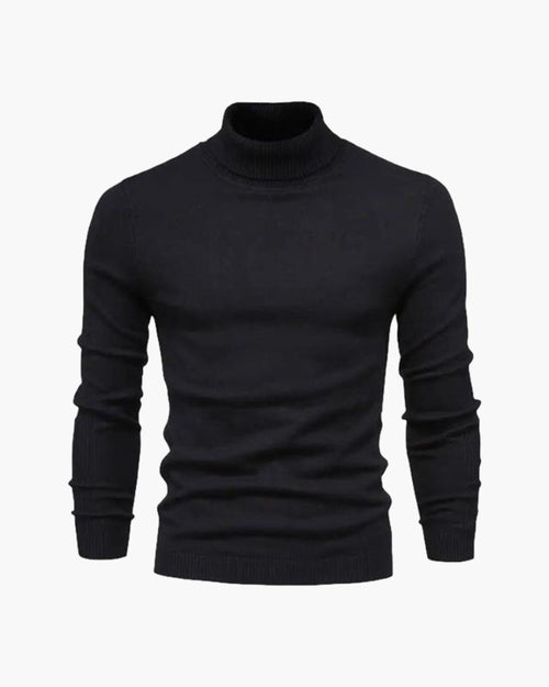 Men's Fine Knit Turtleneck Sweater