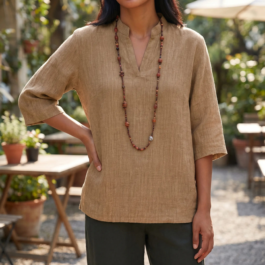 Linen Tunic Top