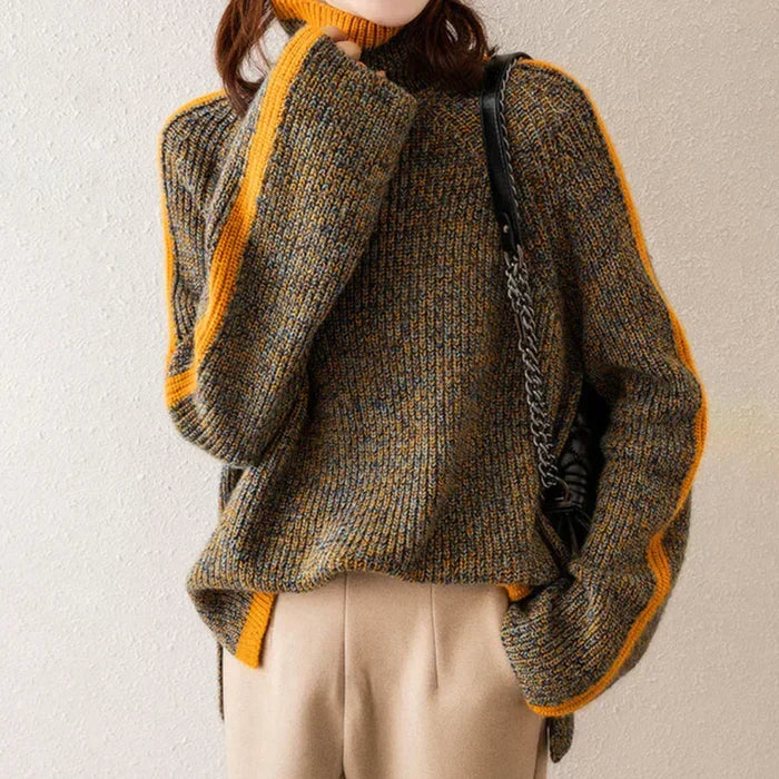 Women's Elegant Knit Sweater with Flattering Fit