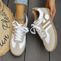 Women's Supportive Wide-Toe Everyday Sneakers - White And Brown