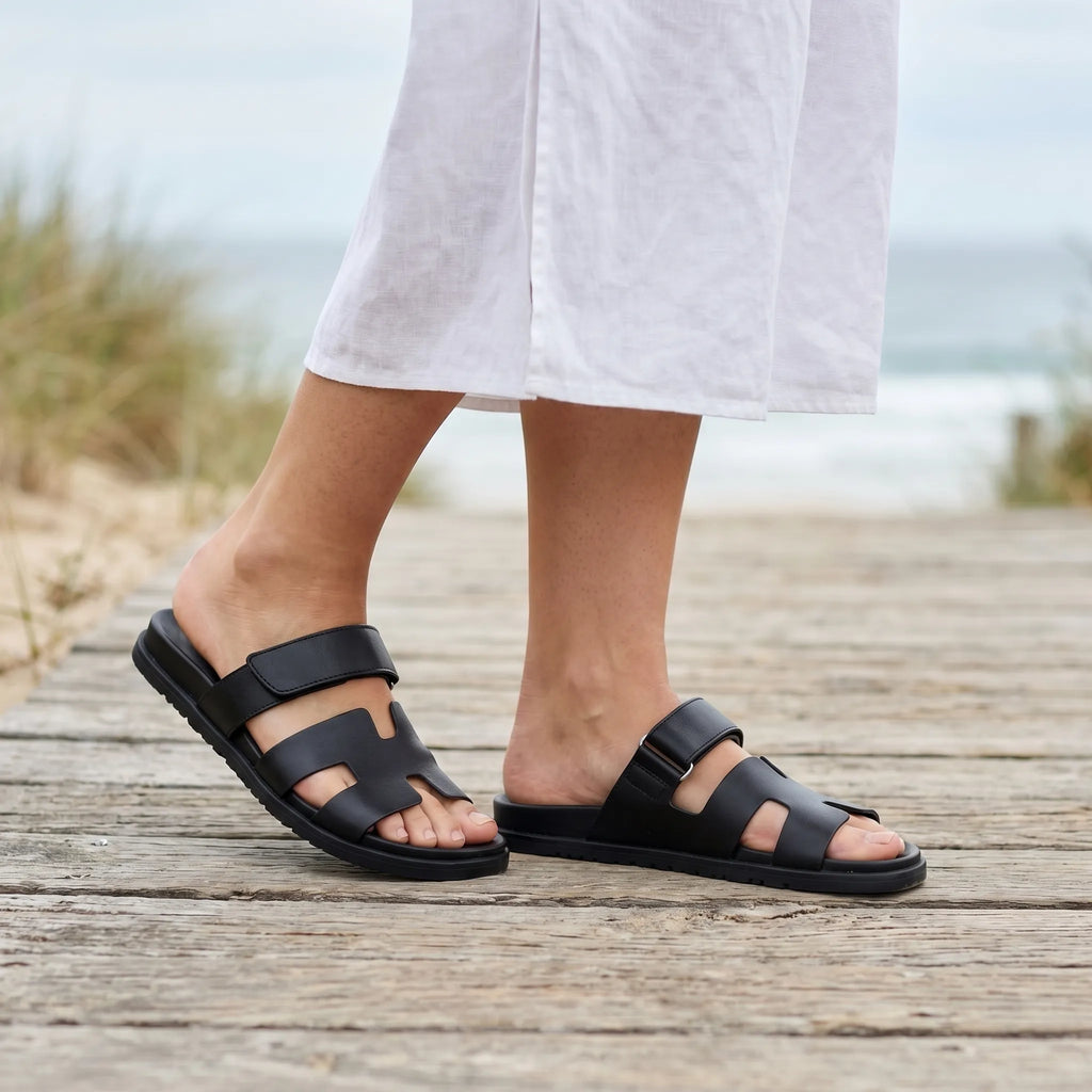 Adjustable Strap Slide Sandals