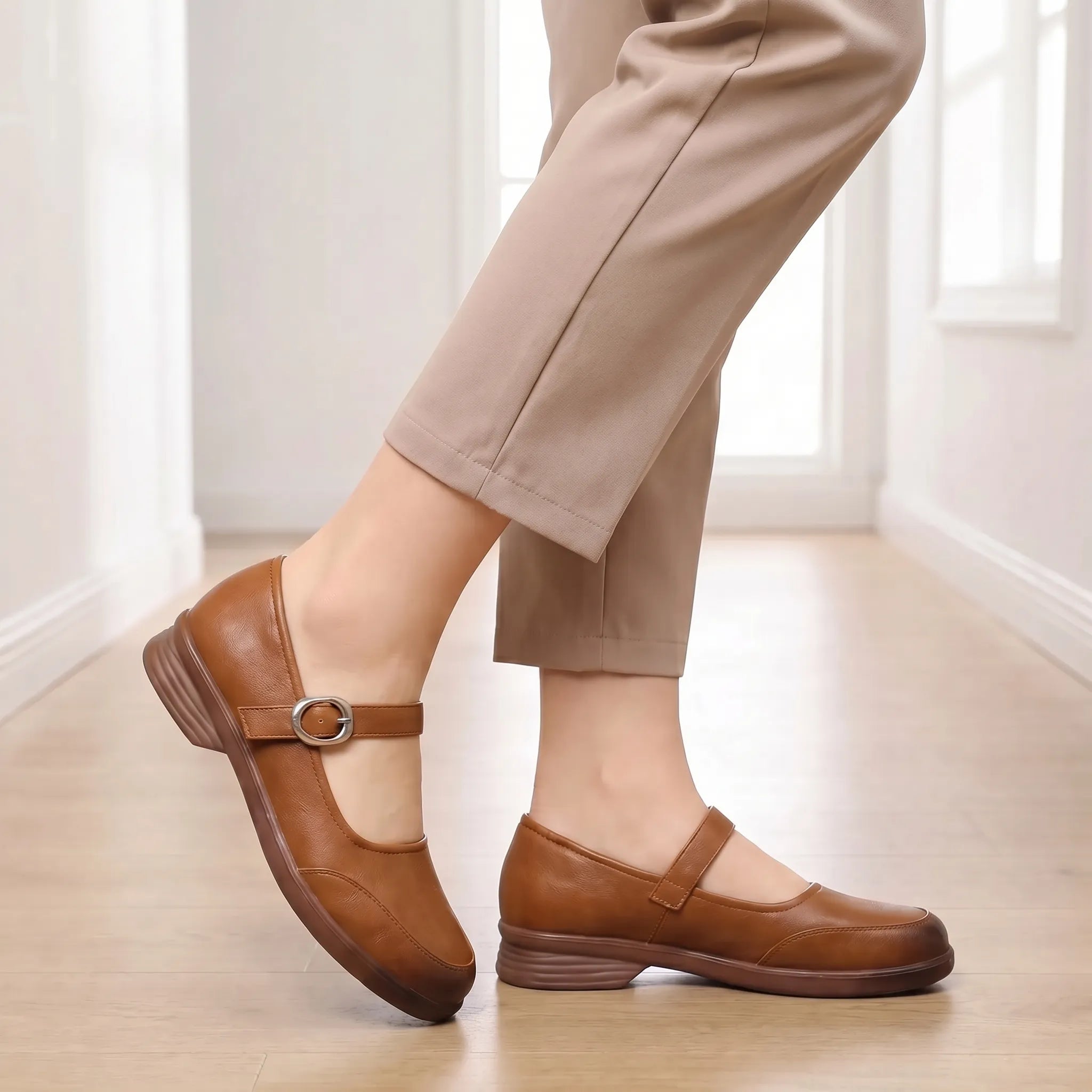 Round Toe Mary Jane Shoes
