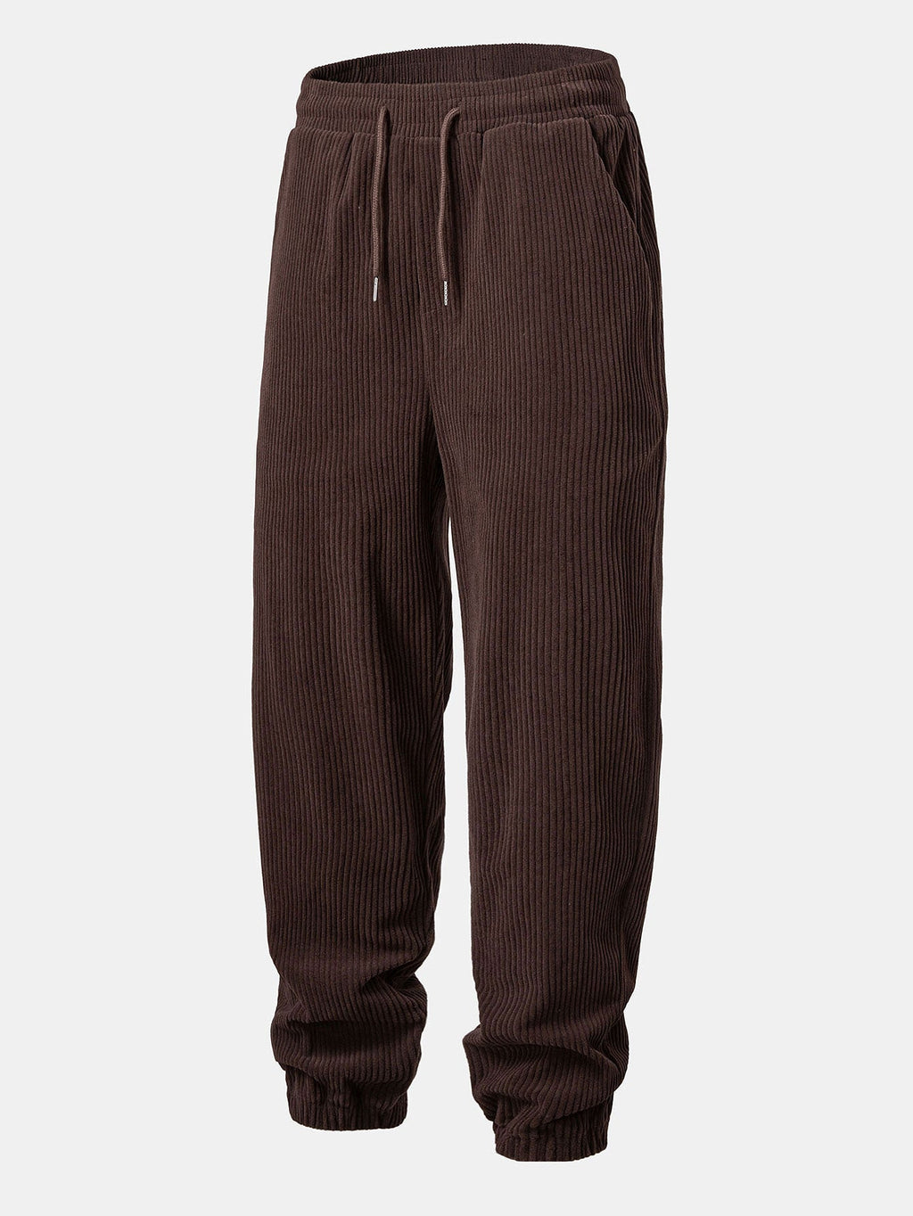 Men's Wide-Ribbed Corduroy Hoodie and Jogger Tracksuit