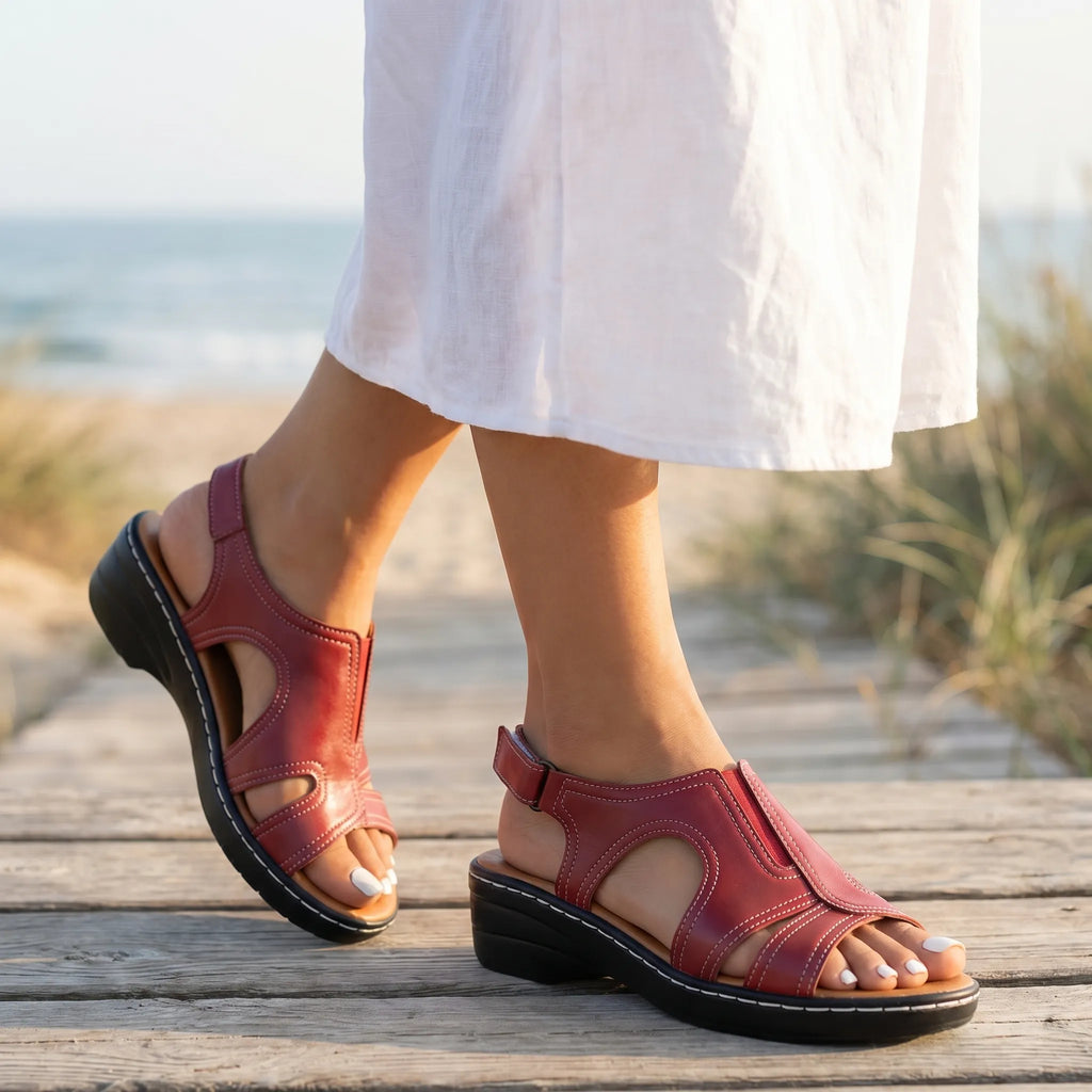 Cutout Platform Sandals