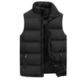 Men's Padded Quilted Vest - Dark Blue
