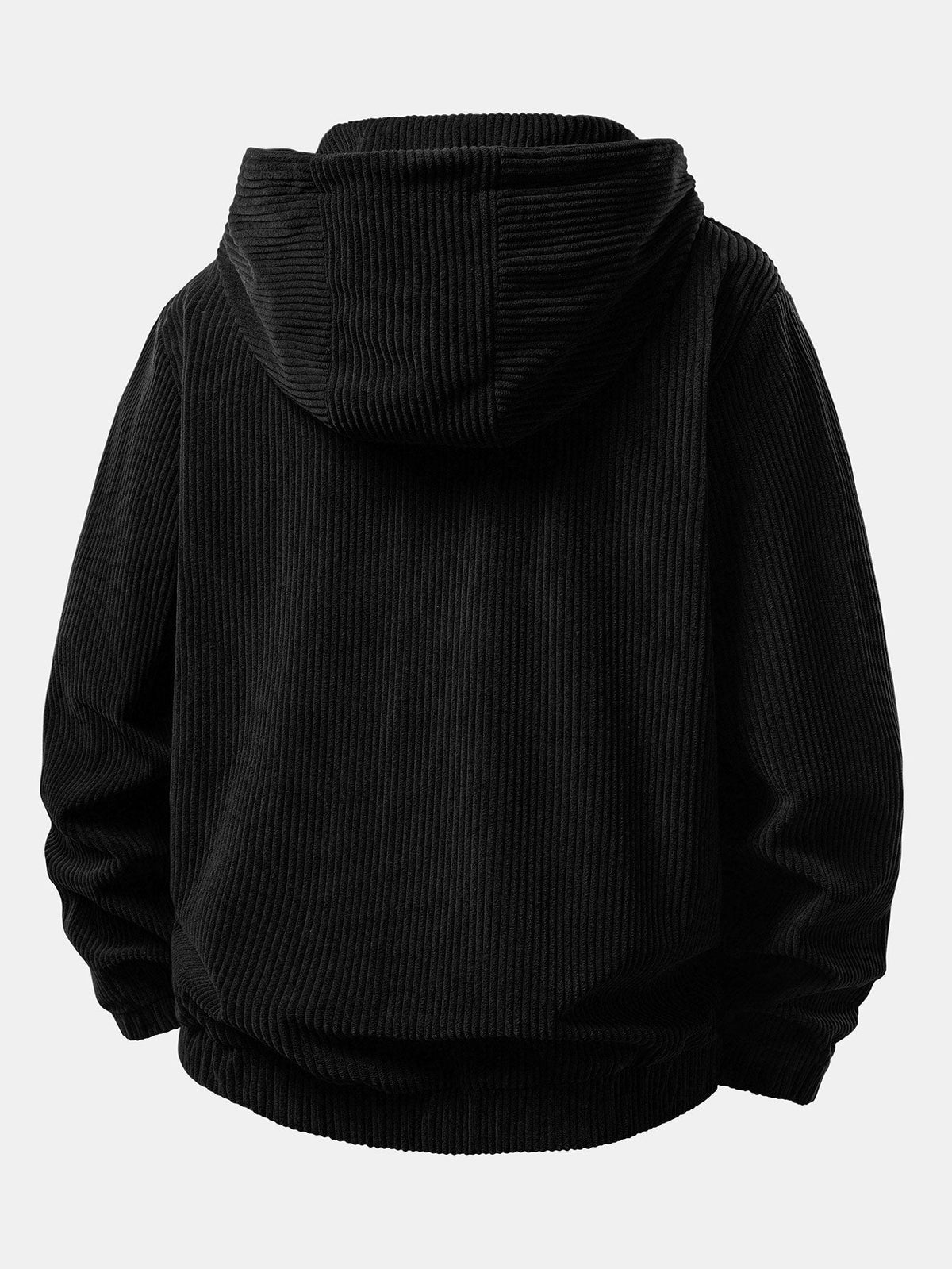 Men's Corduroy Zip-Up Hoodie and Jogger Tracksuit