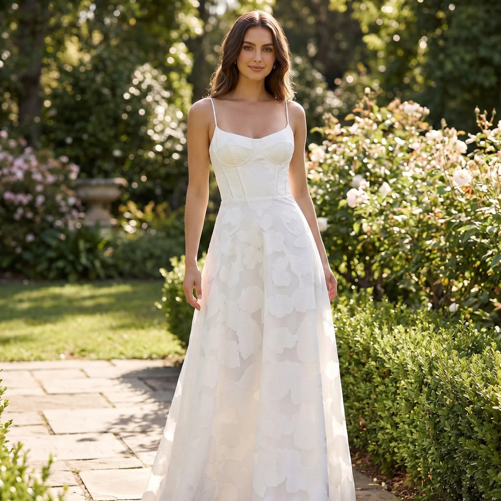 Slip Maxi Dress with Lace-Up Back