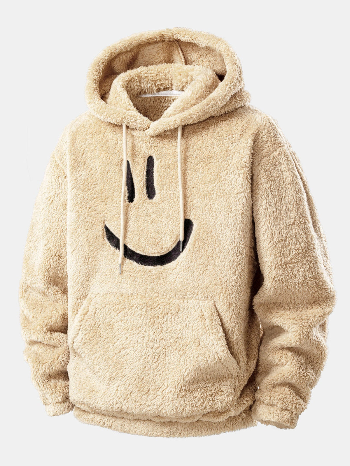 Men's Plush Teddy Fleece Hooded Jogger Set