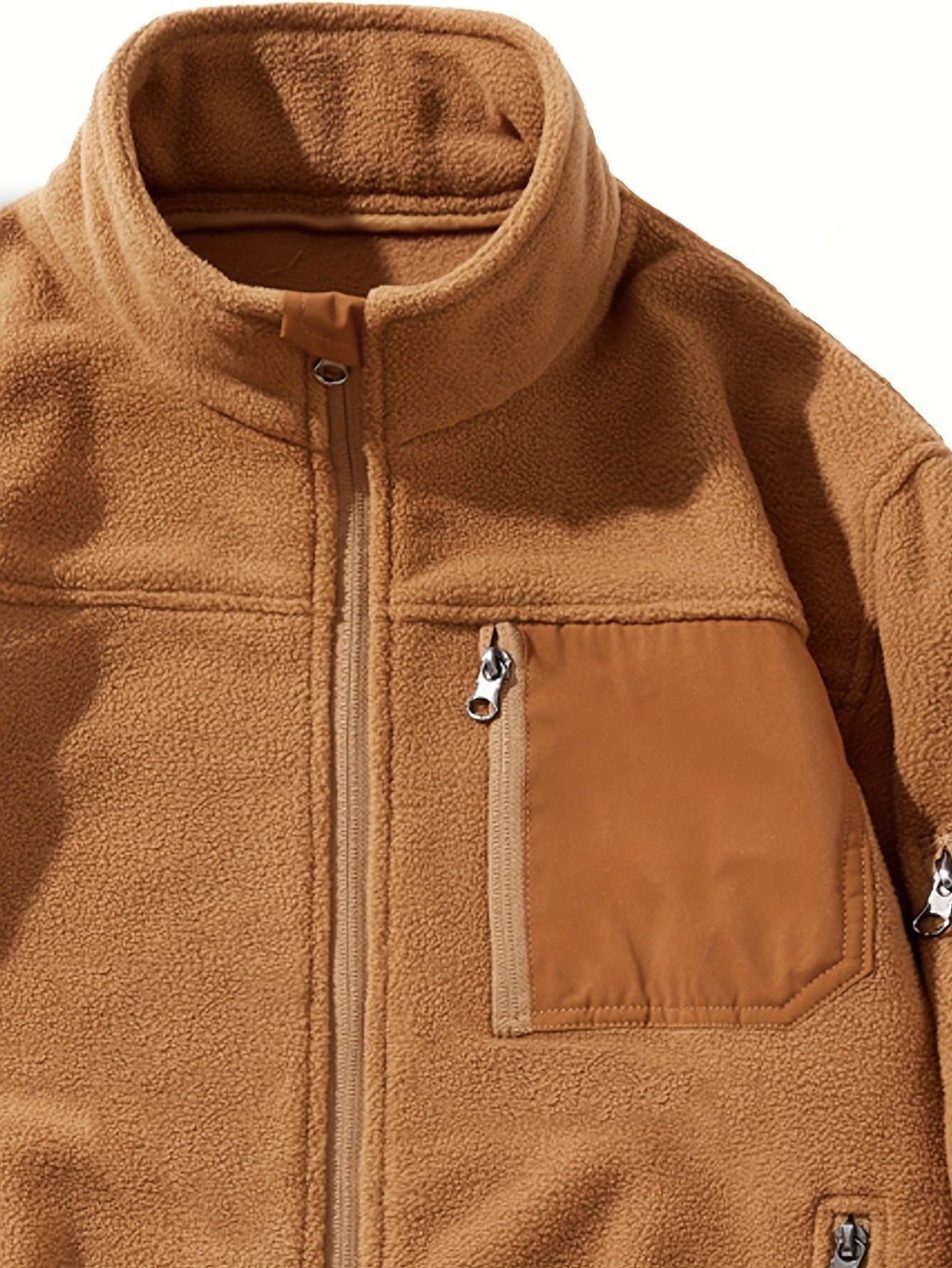Women's Rugged Full-Zip Jacket with Stand-Up Collar