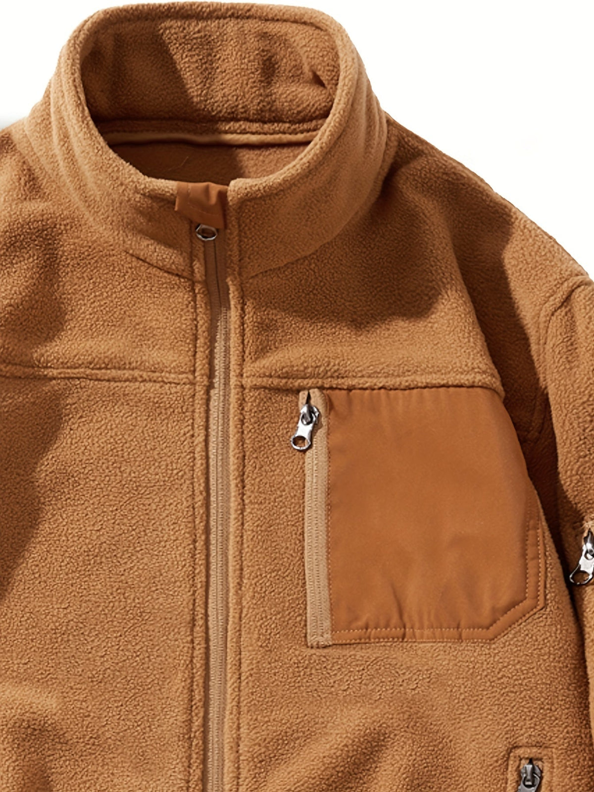 Women's Rugged Full-Zip Jacket with Stand-Up Collar
