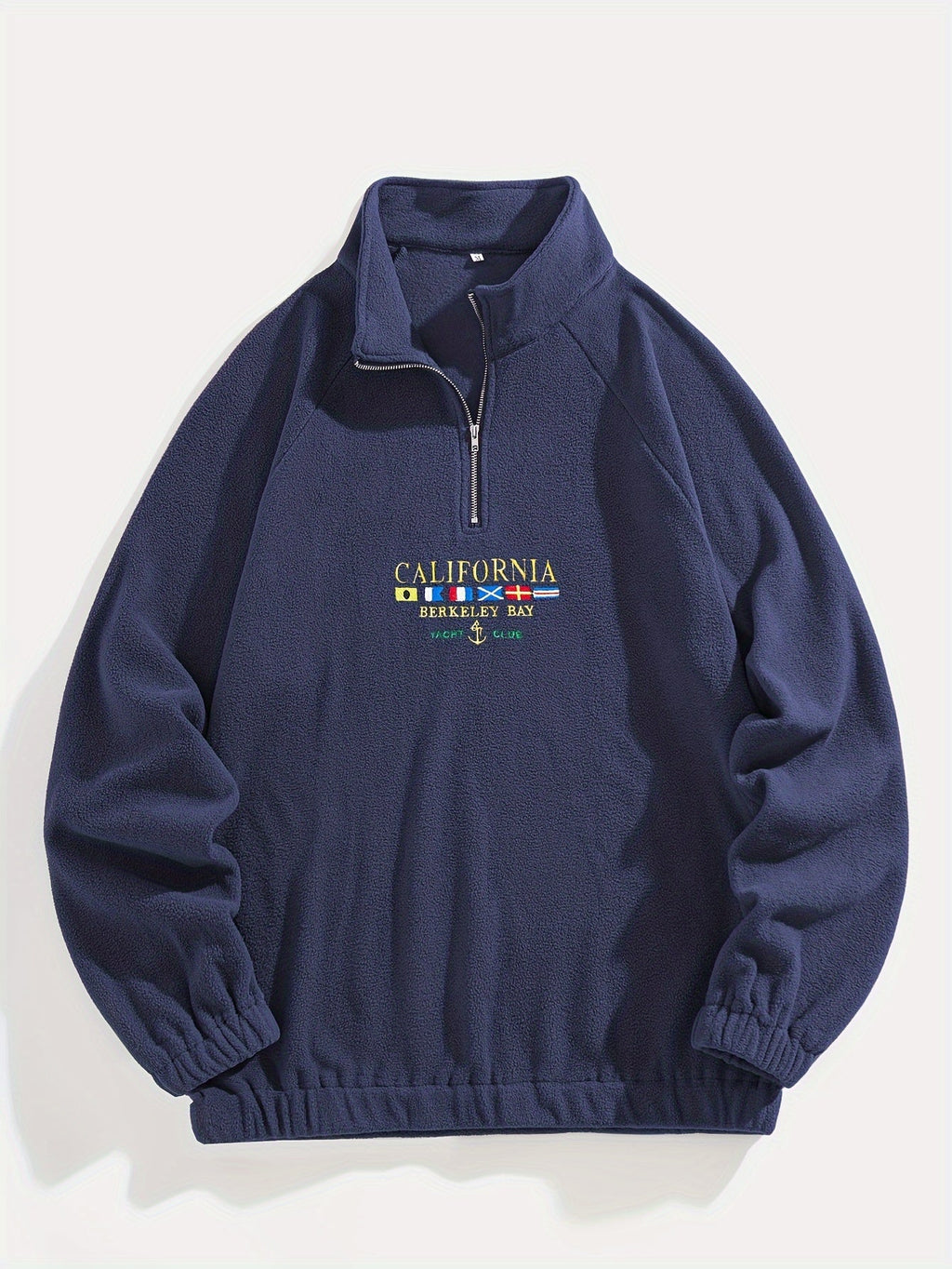Women's Brushed Quarter-Zip Embroidered Sweatshirt