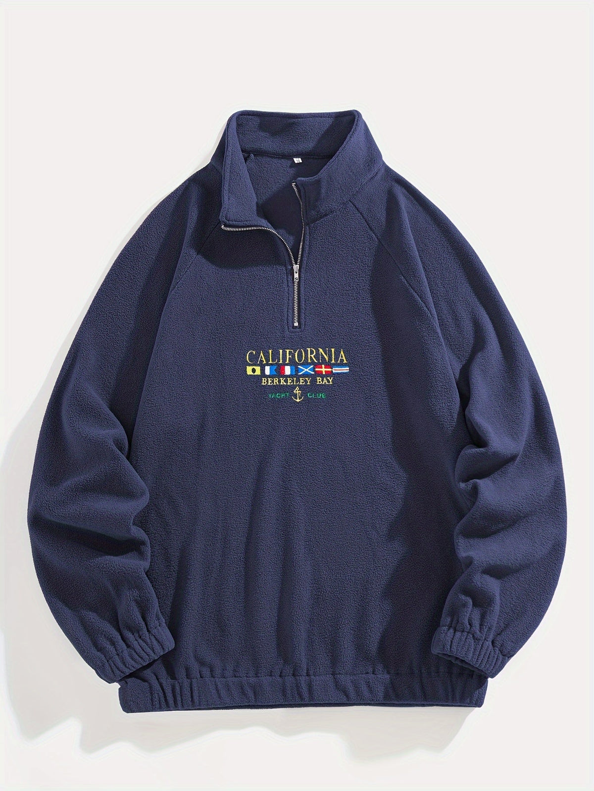 Women's Brushed Quarter-Zip Embroidered Sweatshirt