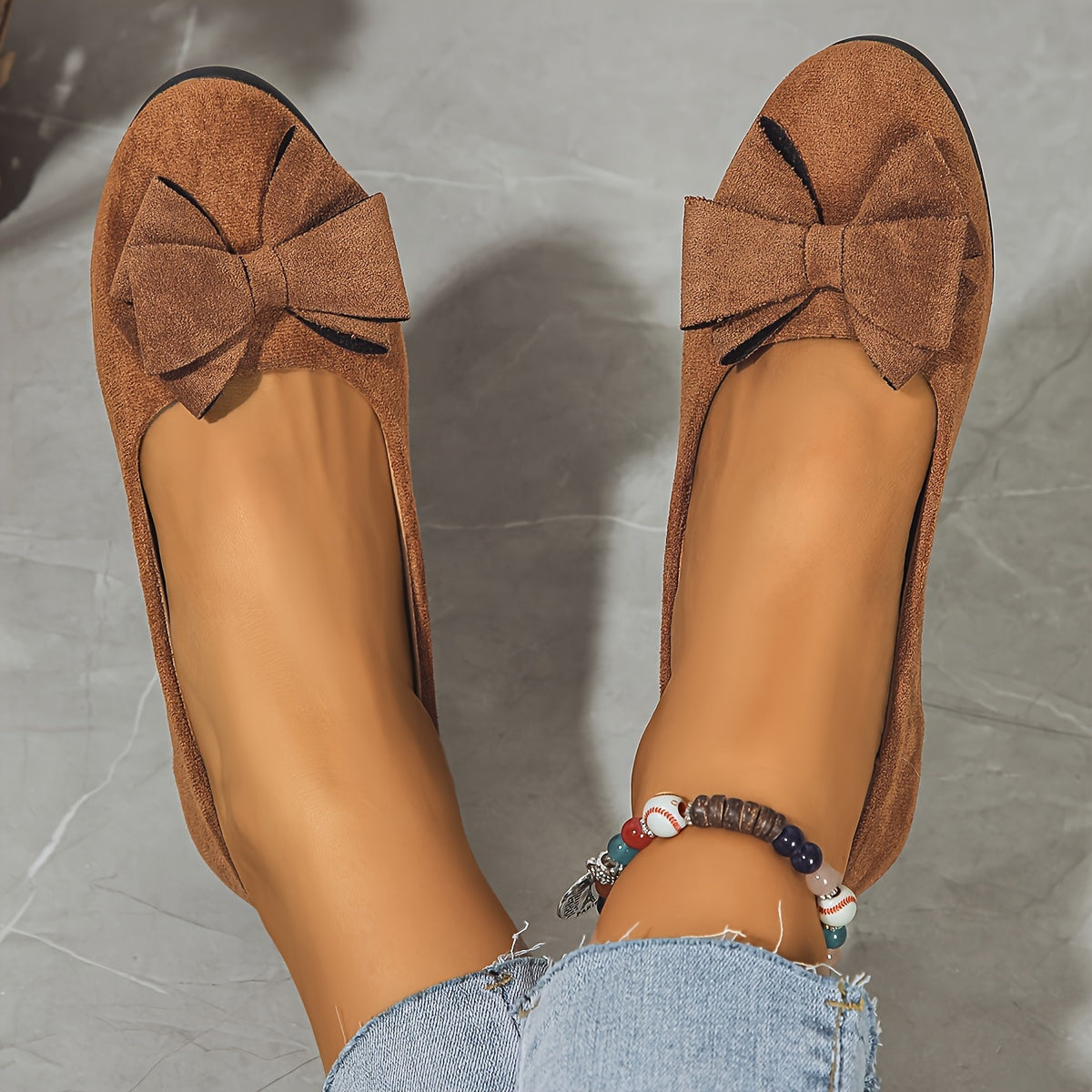 Women's Bow Detail Orthopedic Flats