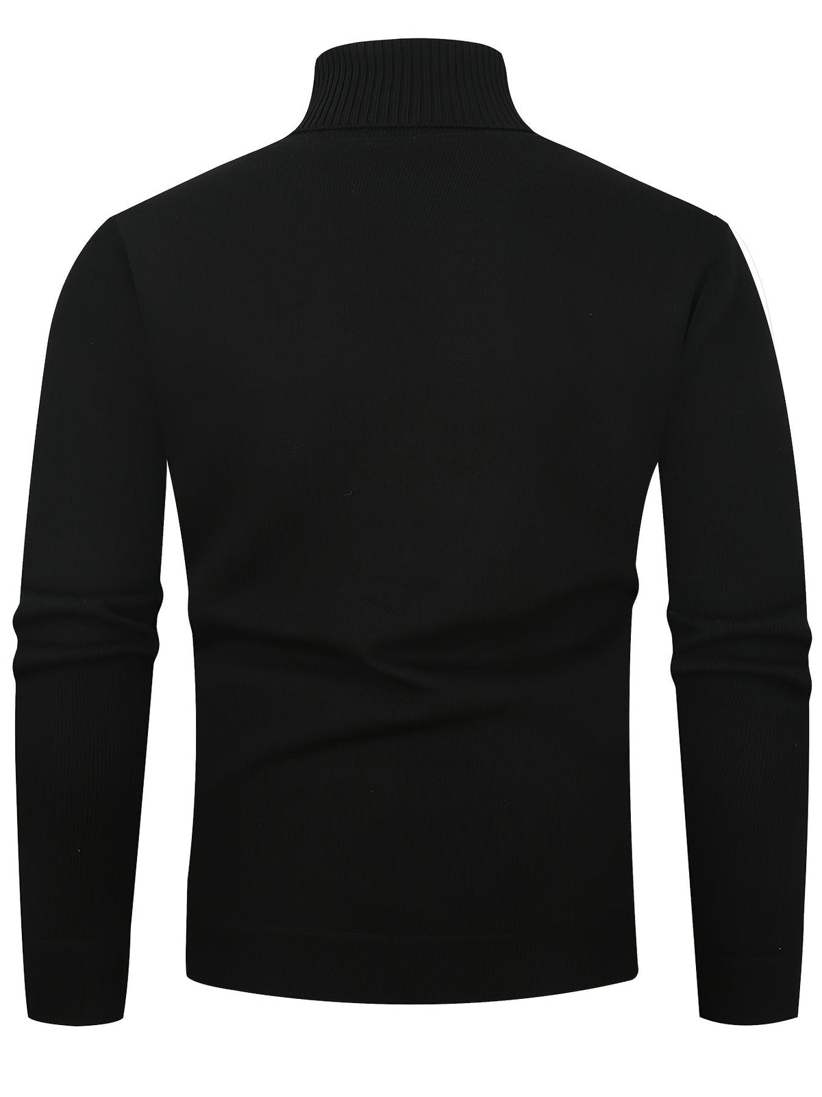 Men's Lined Roll Neck Pullover Sweater