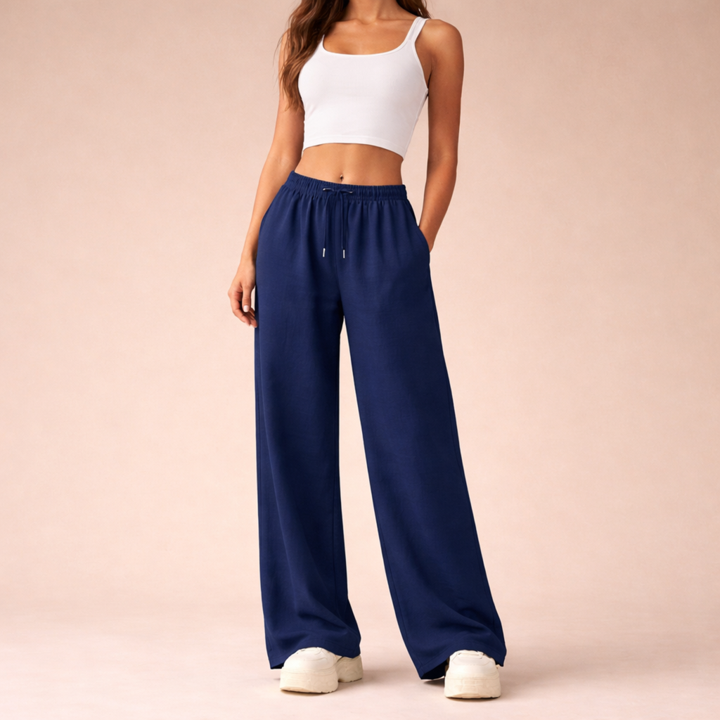 Women's Wide-Leg Drawstring Waist Joggers