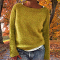 Women's Merino Wool Sweater - Yellow