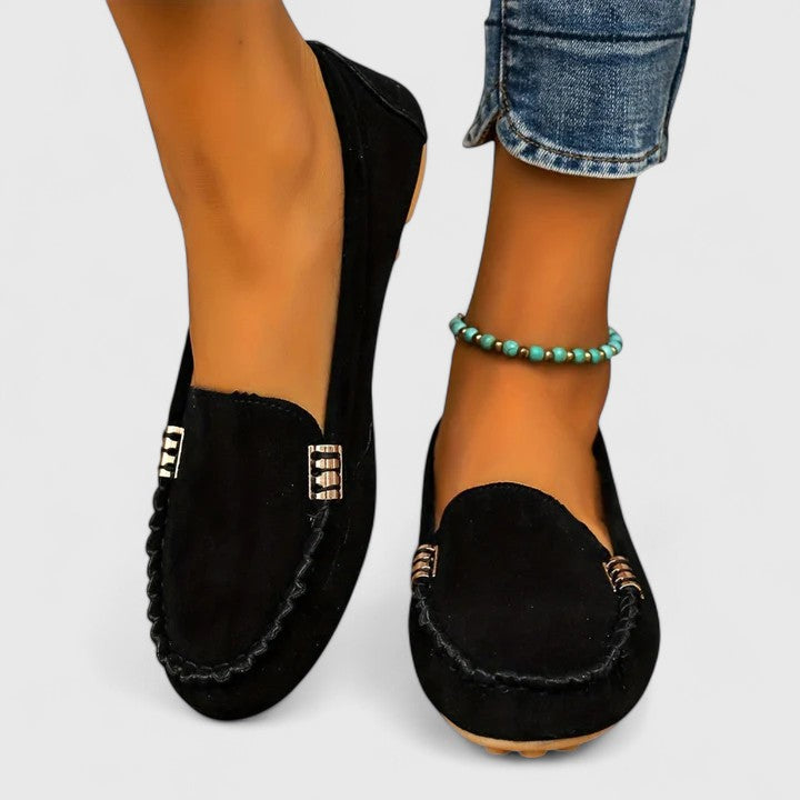 Women's Metal Accent Orthopedic Loafers