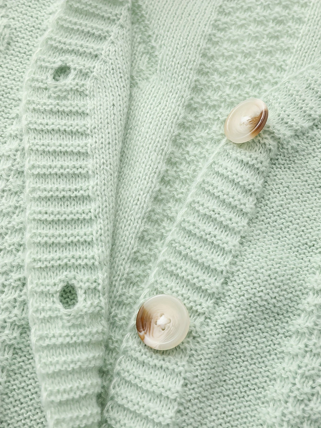 Women's Floral Embroidered V-Neck Button Cardigan with Pockets
