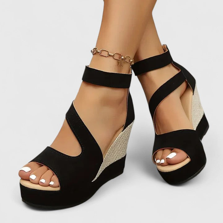 Women's Orthopedic Woven Wedge Sandals