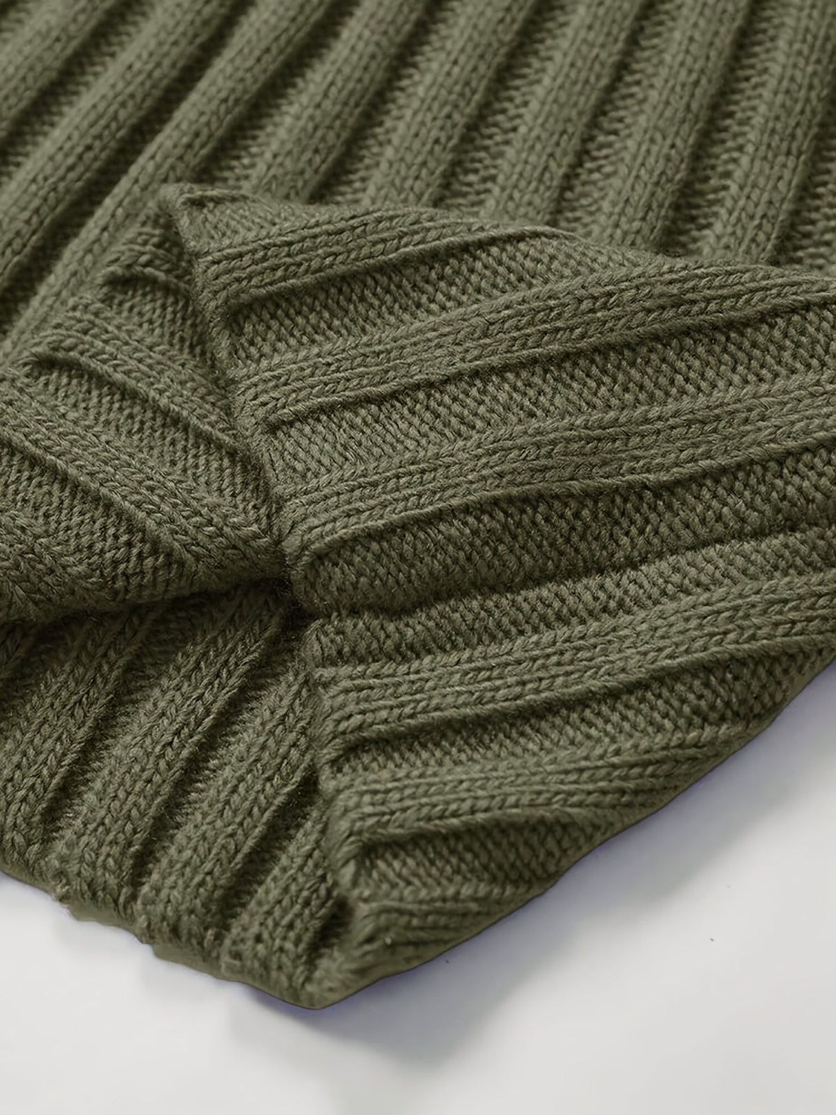 Women's Ribbed High Neck Relaxed Pullover Sweater