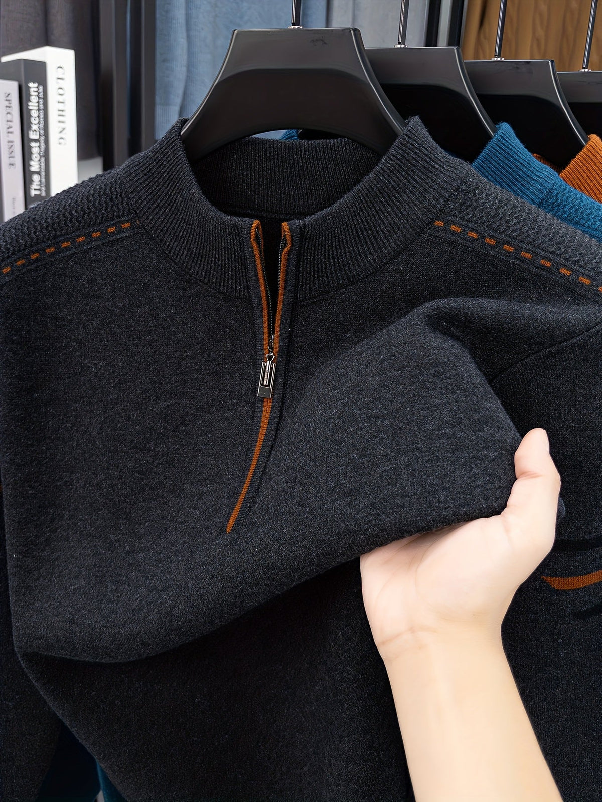 Men's Classic Half-Zip Knit Layering Pullover