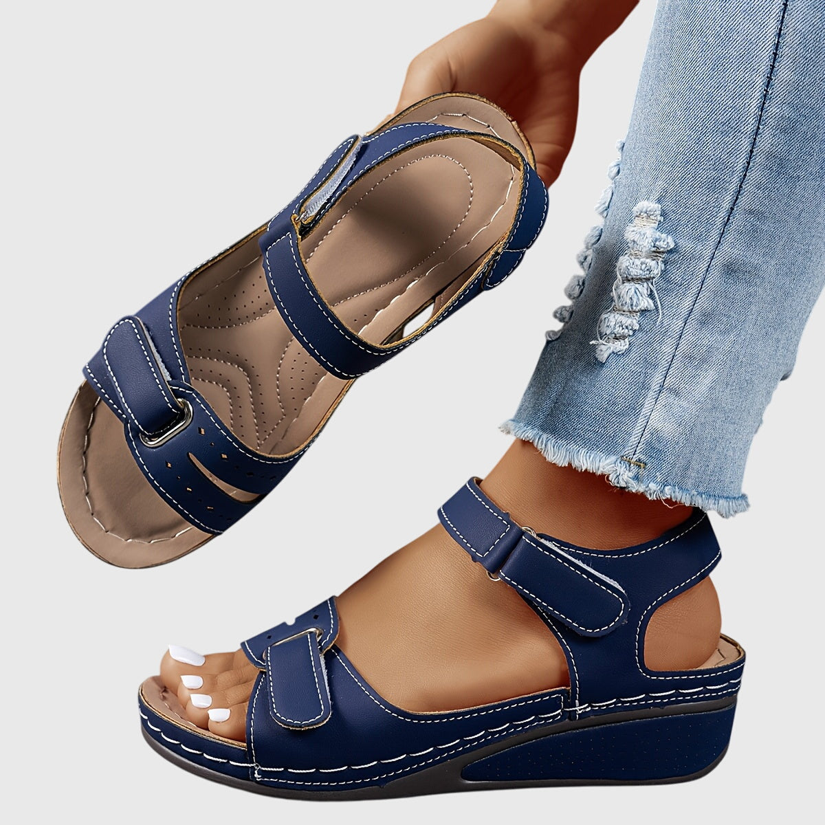 Women's Orthopedic Stretch Comfort Sandals - Blue