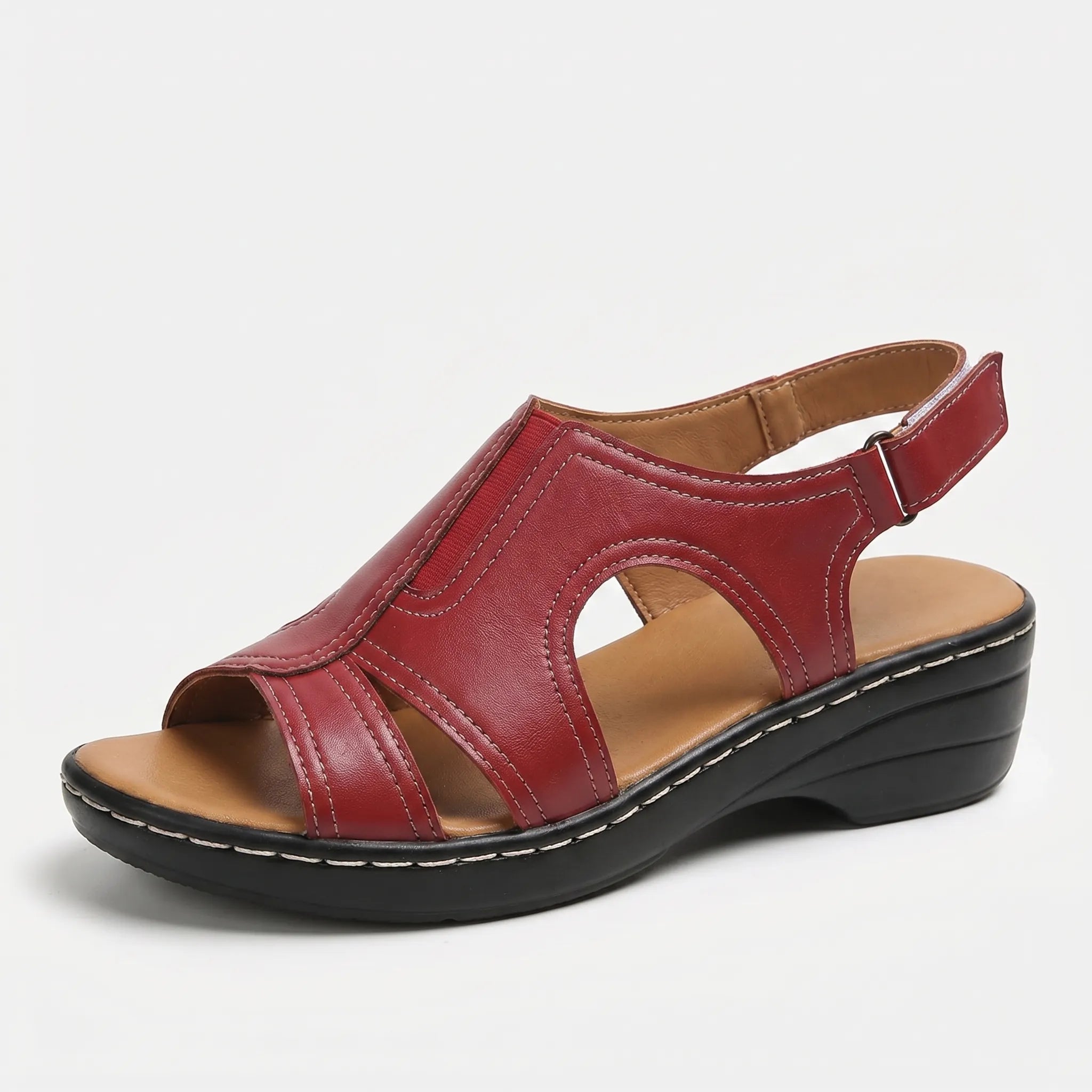 Cutout Platform Sandals
