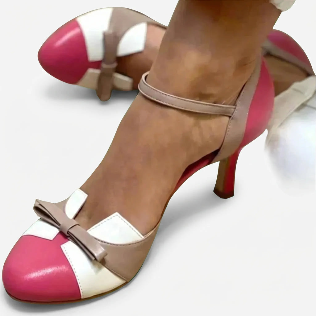 Bow Ankle Strap Pumps