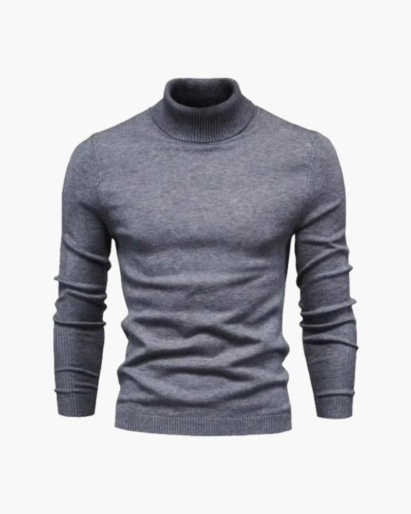 Men's Fine Knit Turtleneck Sweater