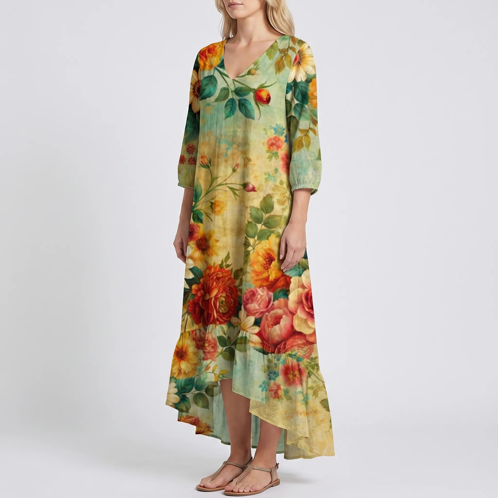 Floral Boho Maxi Dress