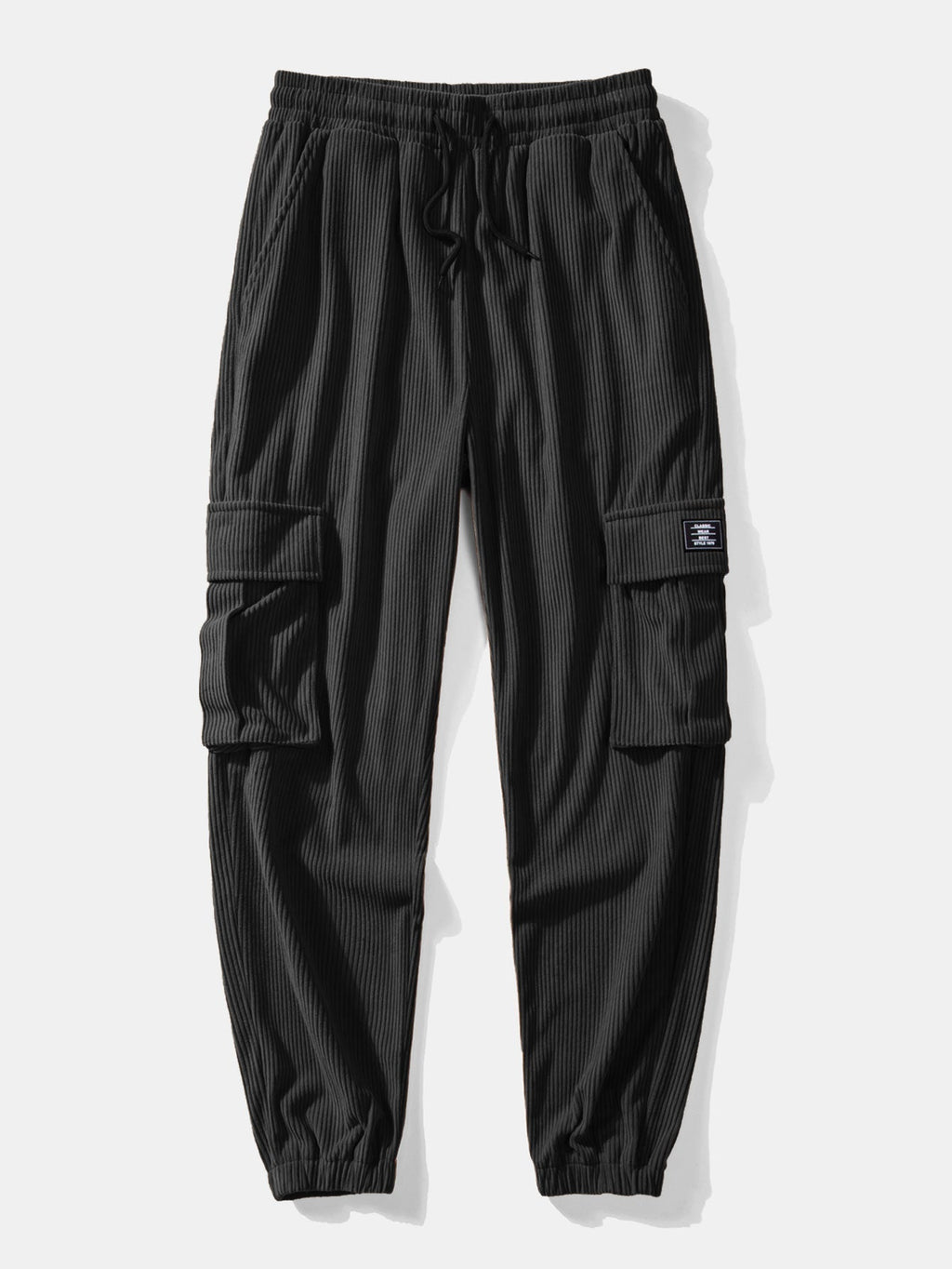 Men's Corduroy Shirt and Cargo Jogger Two-Piece Set