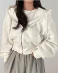 Women's Soft Breathable Zip-Up Hooded Sweatshirt