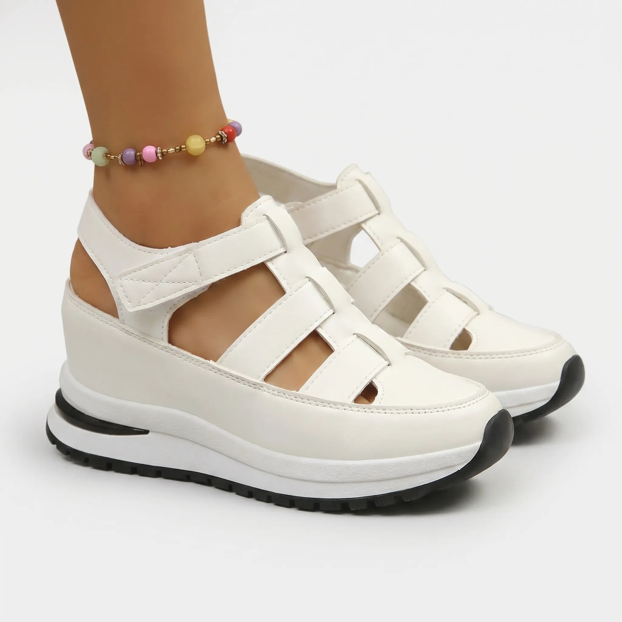 Cutout Platform Sneaker Sandals