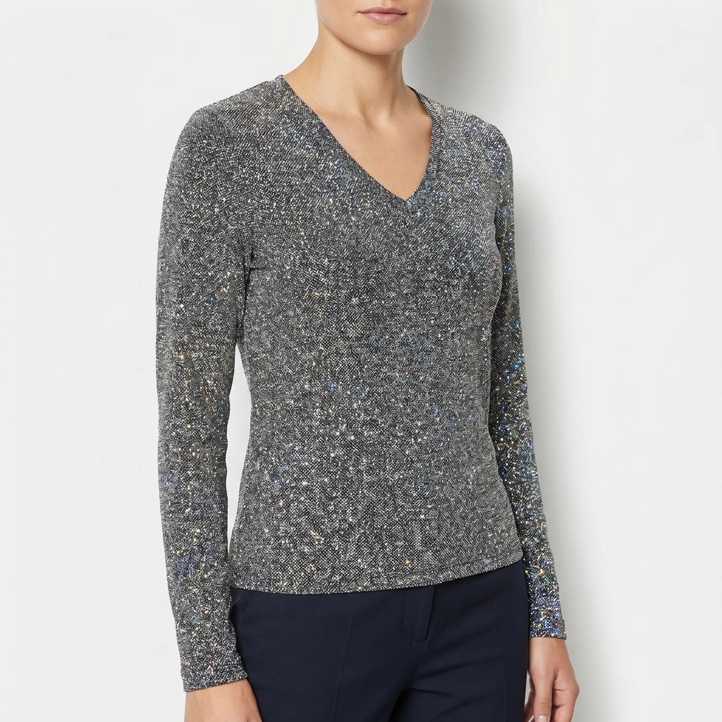Sparkle V Neck Top