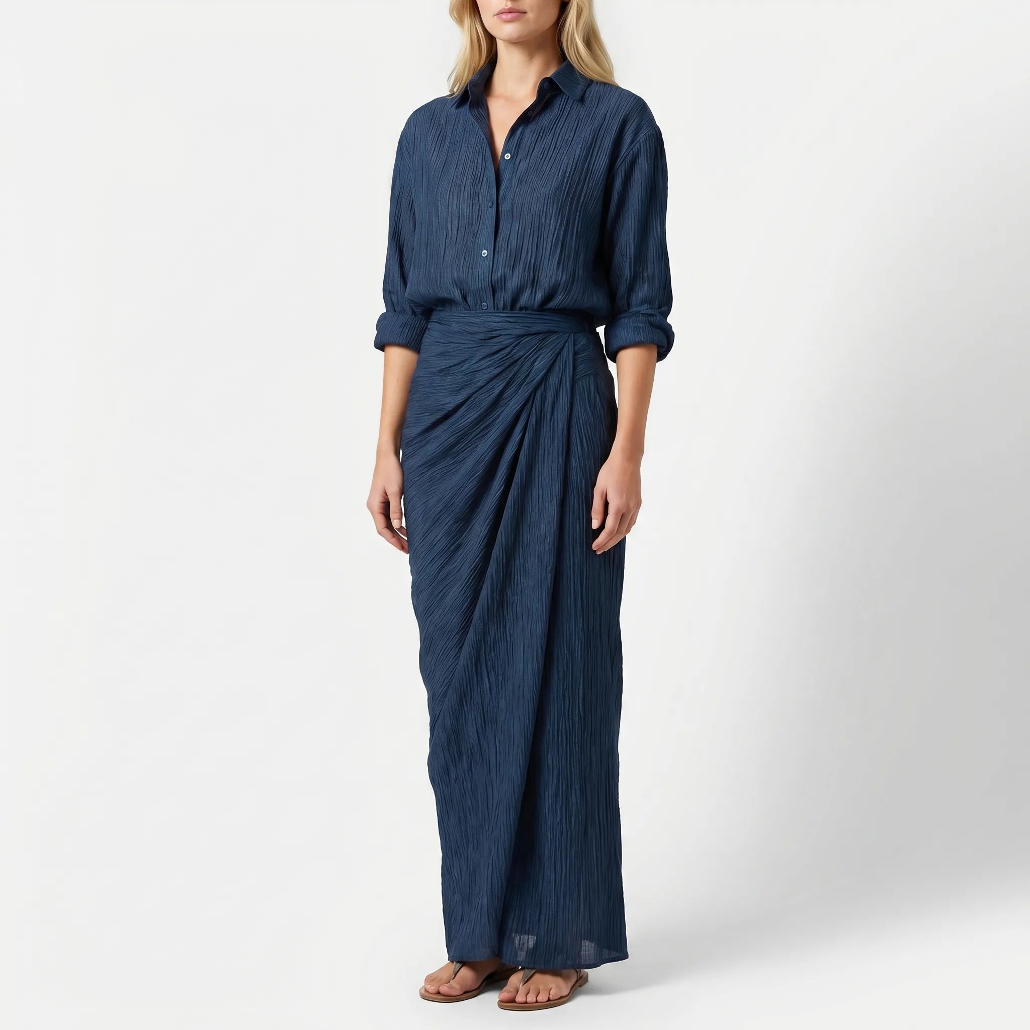 Women's Shirt and Maxi Skirt Set