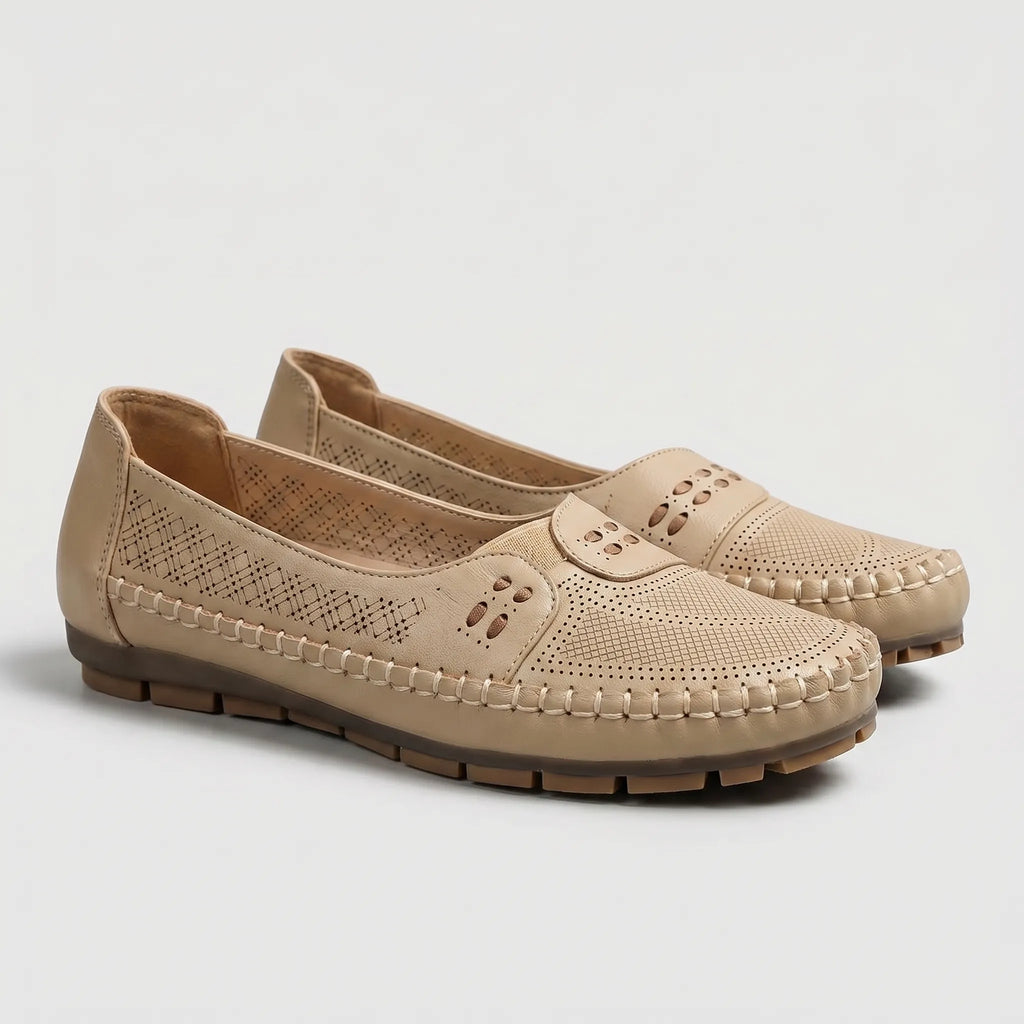 Cutout Moccasin Flats