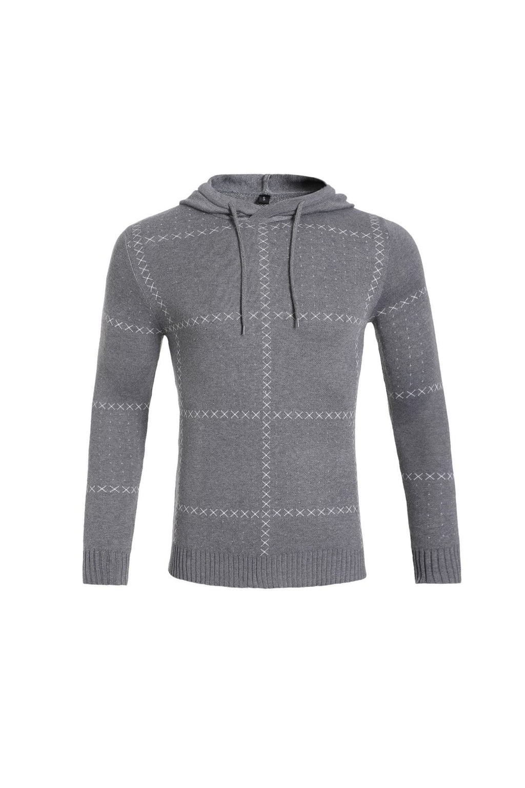 Men's Textured Knit Zip Cardigan with Side Pockets