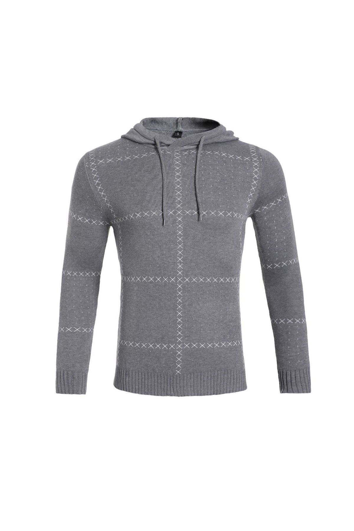 Men's Textured Knit Zip Cardigan with Side Pockets