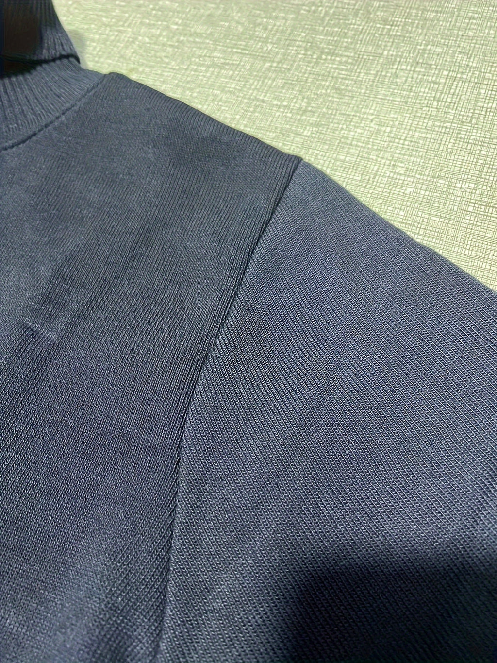 Men's Lined Roll Neck Pullover Sweater