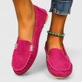 Women's Metal Accent Orthopedic Loafers - Pink